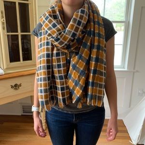 Stitch Fix Mustard and Blue Scarf